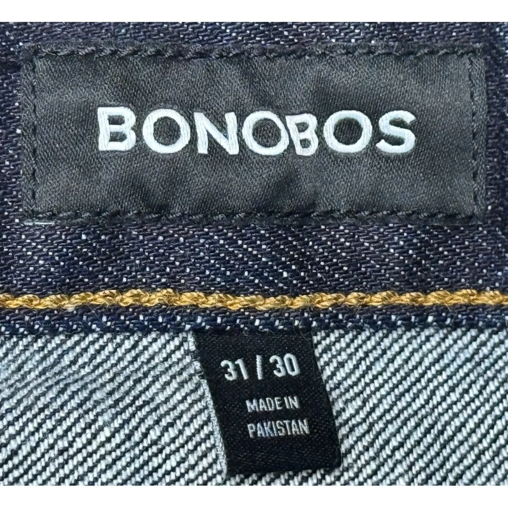 Bonobos Button Fly Selvedge 5 Pocket Men's Denim Jeans Size 31x30